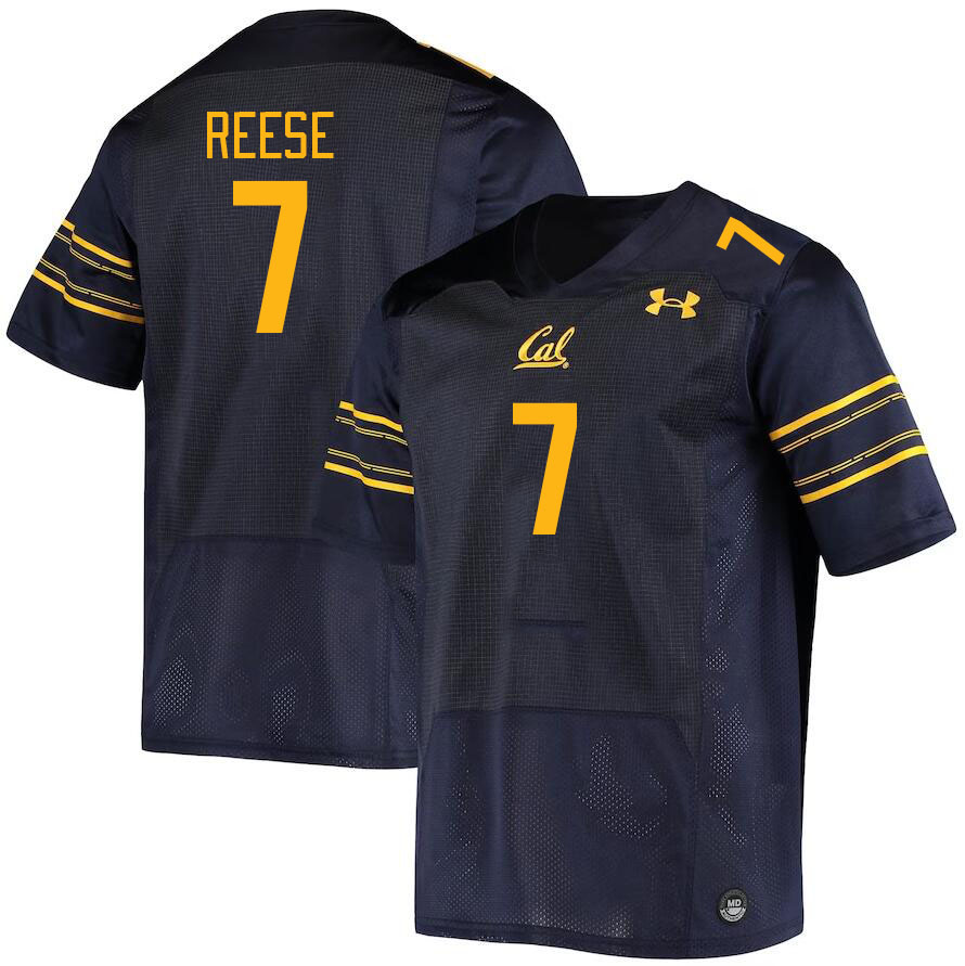 Men #7 David Reese California Golden Bears College Football Jerseys Stitched Sale-Navy